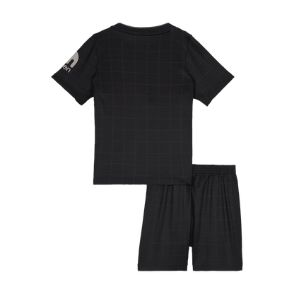 Kid's Tottenham Hotspur Away Soccer Jersey Kit(Jersey+Shorts) 2025/26 Black