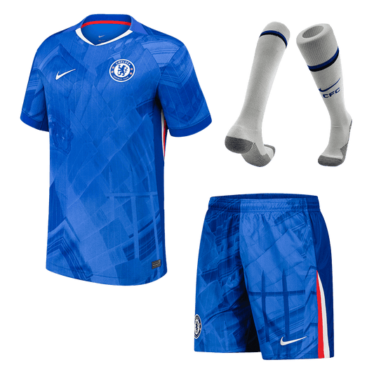 Chelsea Home Soccer Jersey Kit(Jersey+Shorts+Socks) 2025/26 Blue