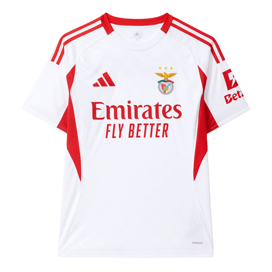 Benfica Third Away Soccer Jersey 2025/26 White