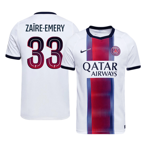 ZAÏRE-EMERY #33 PSG Away Soccer Jersey 2026/27 White