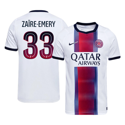 ZAÏRE-EMERY #33 PSG Away Soccer Jersey 2026/27 White