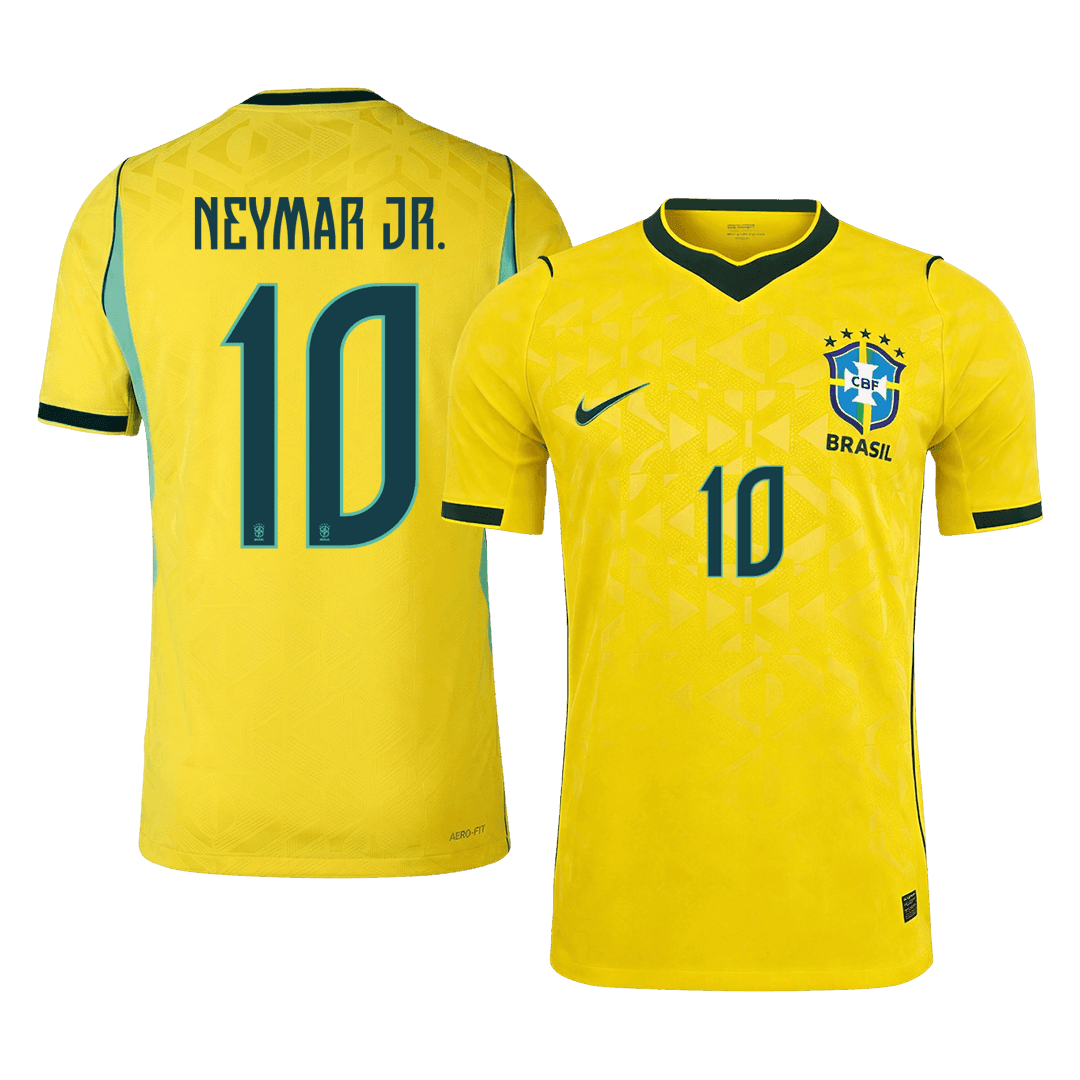 Authentic NEYMAR JR. #10 Brazil Home Soccer Jersey 2026
