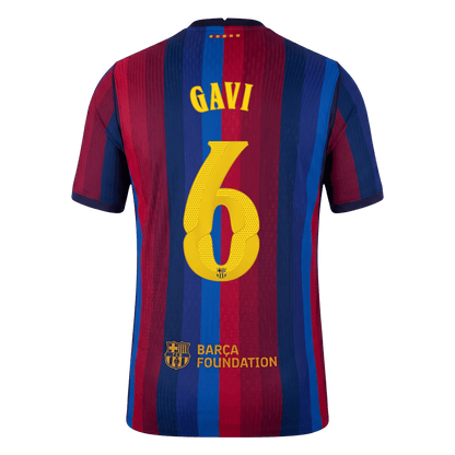 Authentic GAVI #6 Barcelona Home Soccer Jersey 2026/27