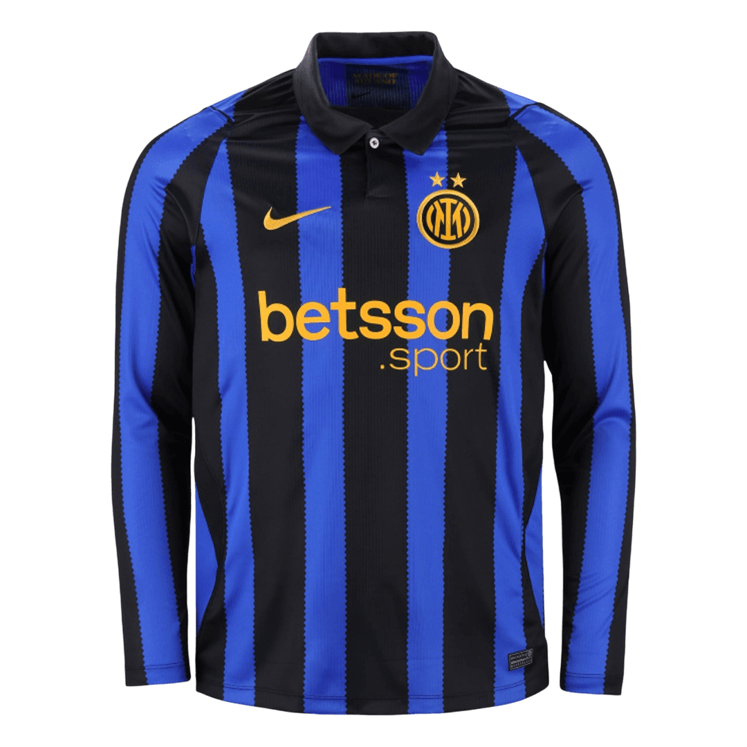 Inter Milan Home Long Sleeve Soccer Jersey 2026/27 Blue&Black