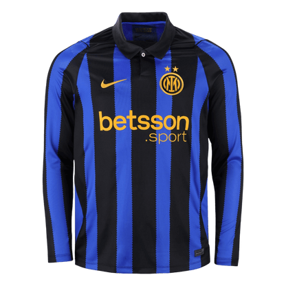 Inter Milan Home Long Sleeve Soccer Jersey 2026/27 Blue&Black