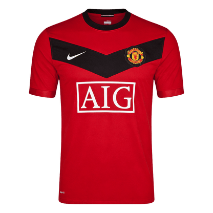Men Retro Fan Version Manchester United Home Soccer Jersey 2009/10 Red