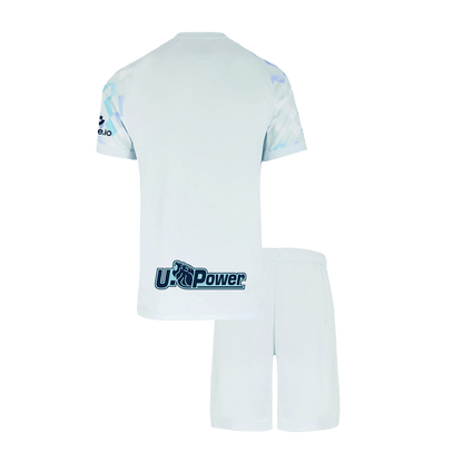Kid's Inter Milan Away Soccer Jersey Kit(Jersey+Shorts) 2025/26 White