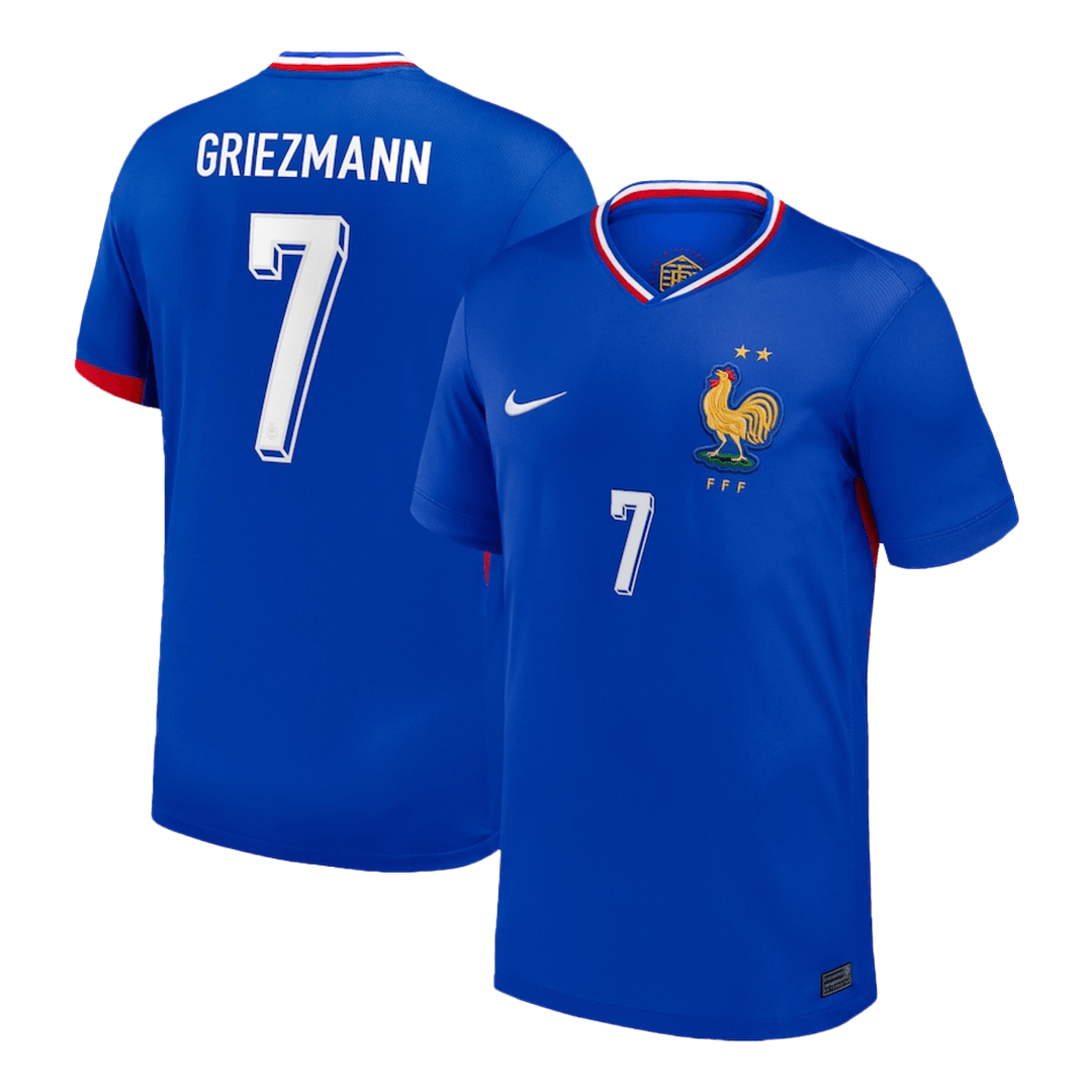 GRIEZMANN #7 France Home Soccer Jersey Euro 2024