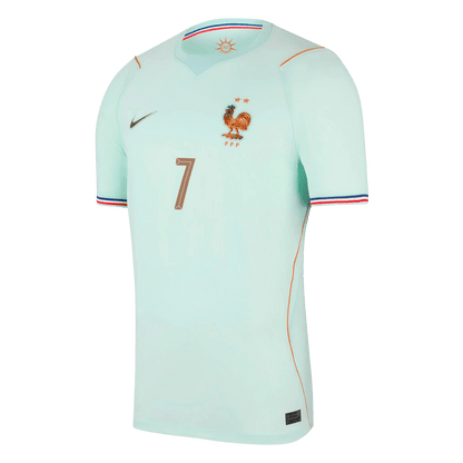 DEMBELE #7 France Away Soccer Jersey World Cup 2026 Blue