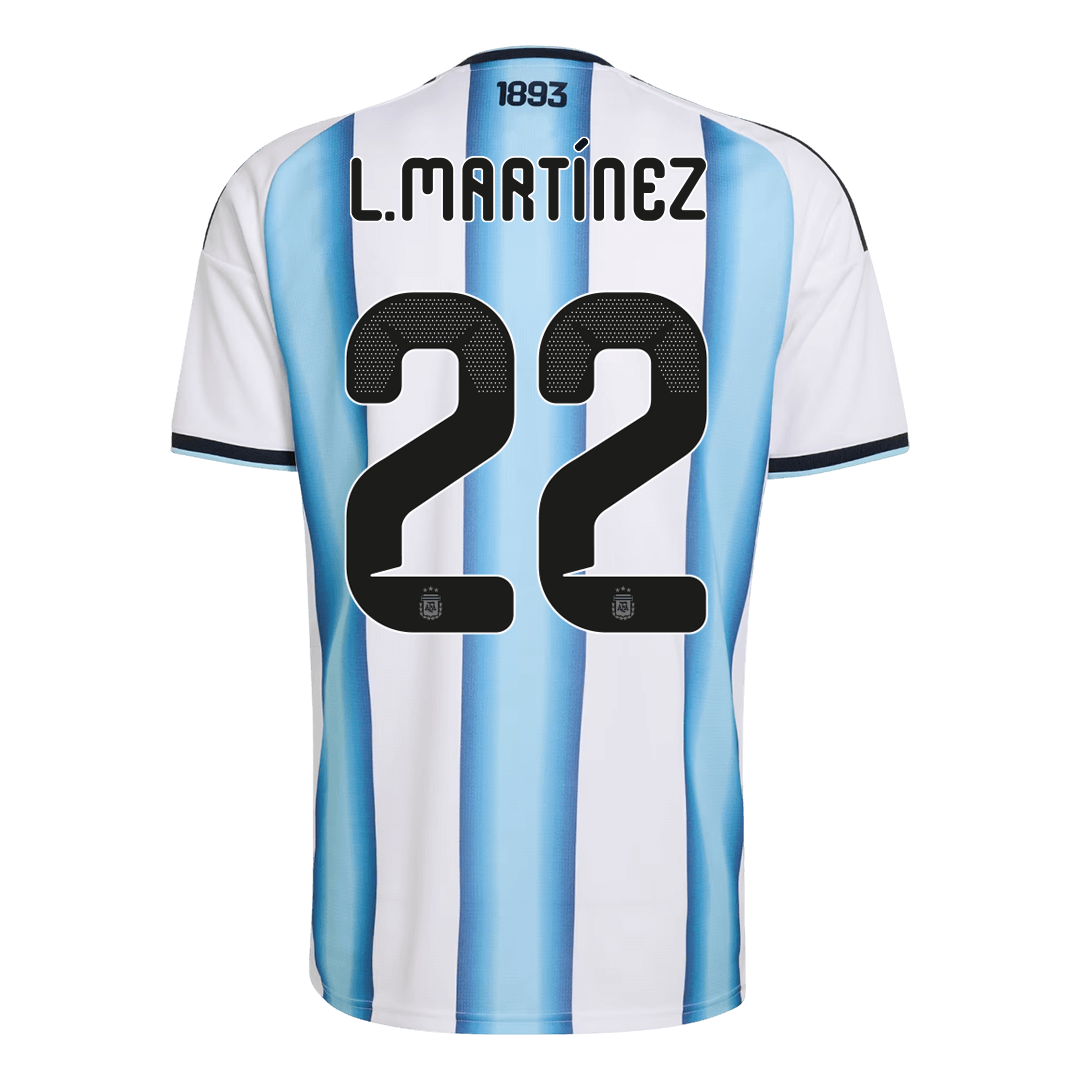 L.MARTÍNEZ #22 Argentina Home Soccer Jersey 2026