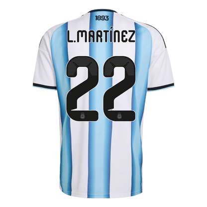 L.MARTÍNEZ #22 Argentina Home Soccer Jersey 2026