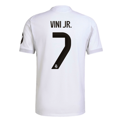 VINI JR. #7 Authentic Real Madrid Home Soccer Jersey 2025/26 White