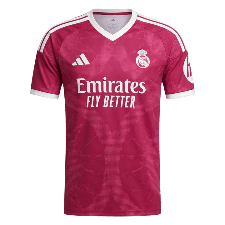Men Fan 26/27 Real Mardid Third Soccer Jersey Short Sleeve Red