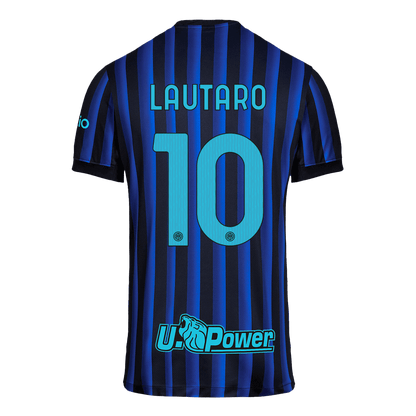 LAUTARO #10 Inter Milan Home Soccer Jersey 2025/26 Blue&Black