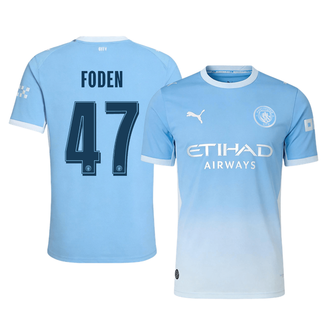 Authentic FODEN #47 Manchester City Home Soccer Jersey 2026/27