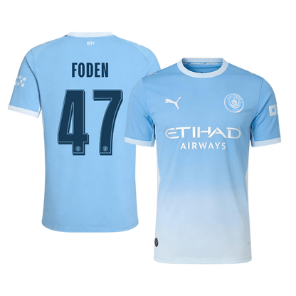 Authentic FODEN #47 Manchester City Home Soccer Jersey 2026/27