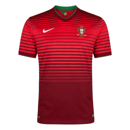 Men Retro Fan Version 2014 Portugal Special Soccer Jersey Red