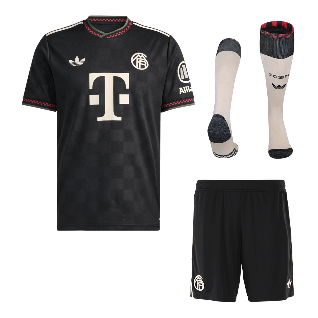 Bayern Munich Third Away Soccer Jersey Kit(Jersey+Shorts+Socks) 2025/26