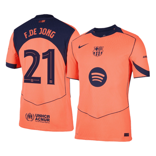 Authentic F.DE JONG #21 Barcelona Third Away Soccer Jersey 2025/26