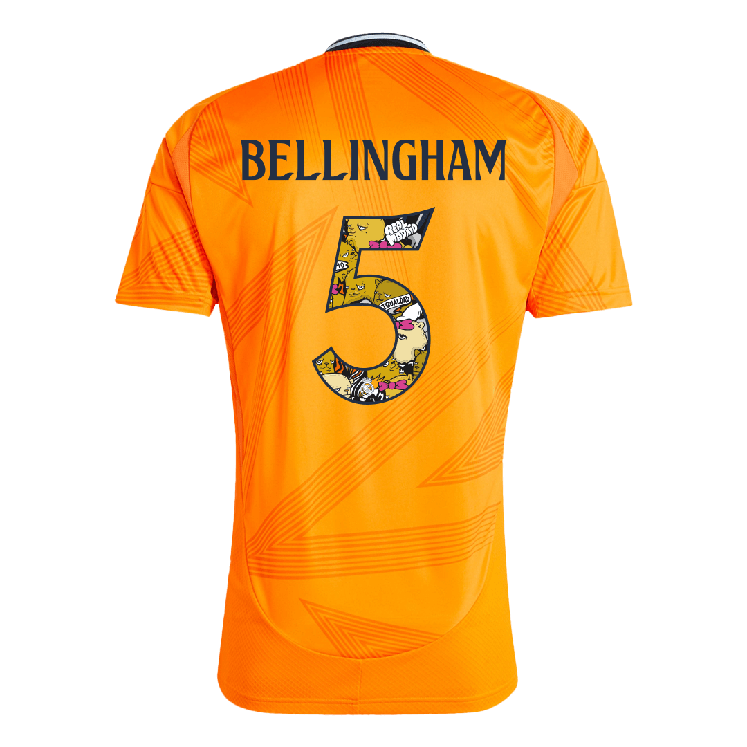 BELLINGHAM #5 Real Madrid Away football shirt 2024/25 - Bear Champ Font