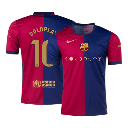 COLDPLAY #10 Barcelona Home Soccer Jersey 2024/25 - COLDPLAY
