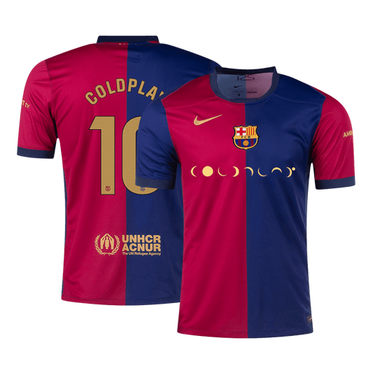 COLDPLAY #10 Barcelona Home Soccer Jersey 2024/25 - COLDPLAY