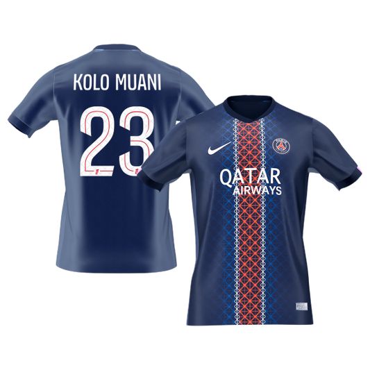 KOLO MUANI #23 PSG Home Soccer Jersey 2025/26