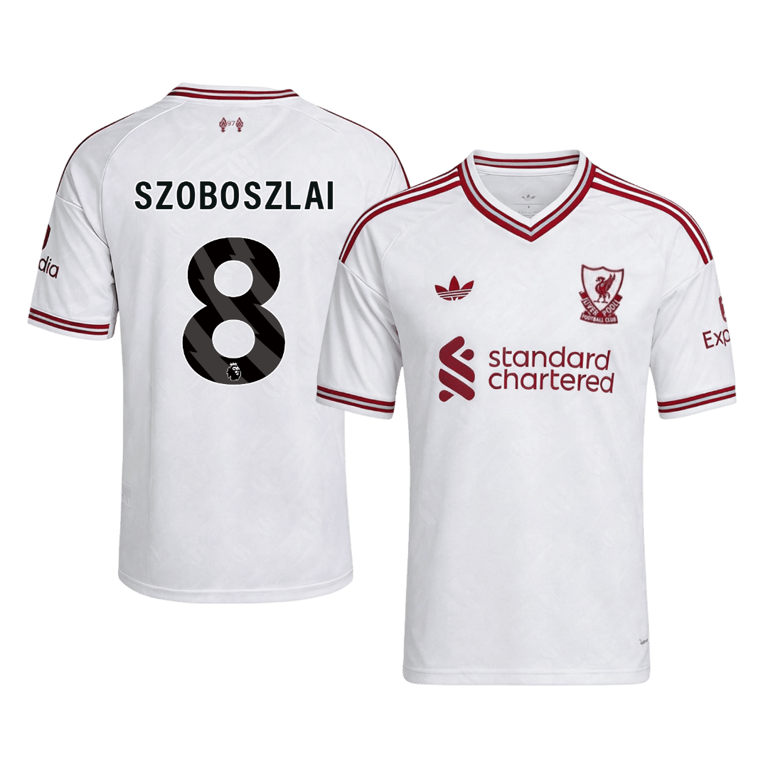 SZOBOSZLAI #8 Liverpool Away Soccer Jersey 2026/27 White