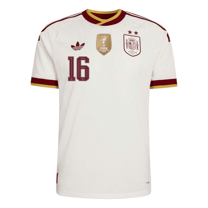 Authentic RODRIGO #16 Spain Away Soccer Jersey 2026