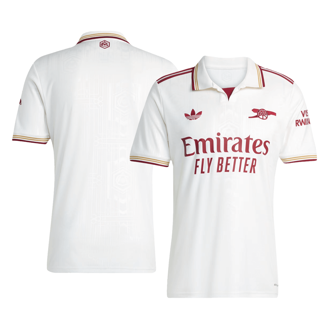 Arsenal Third Soccer Jersey Kit(Jersey+Shorts) 25/26 White