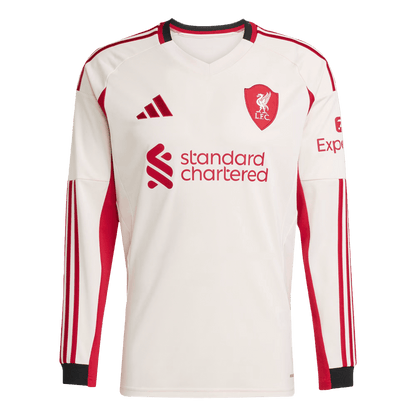 25/26 Livepool Away Long Sleeve Jesey White