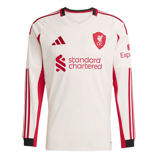 25/26 Livepool Away Long Sleeve Jesey White