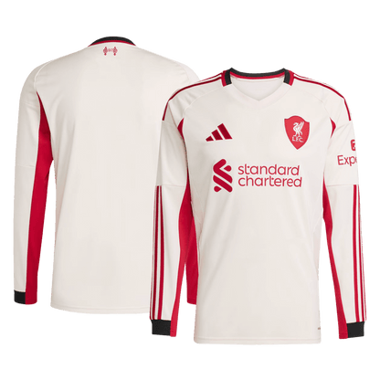 25/26 Livepool Away Long Sleeve Jesey White