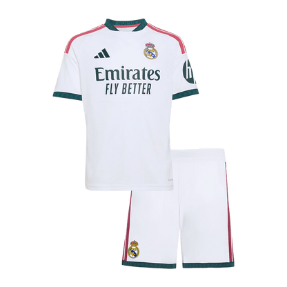 Player Version Kids Real Madrid Home Soccer Jersey Kit (Jersey+Shorts) 2026/27 White