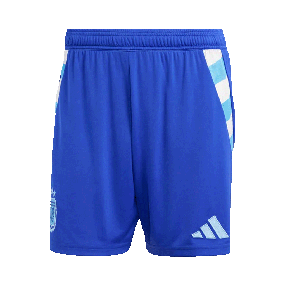 Men's Argentina Away Soccer Jersey Kit  (Jersey+Shorts+Socks) 2024