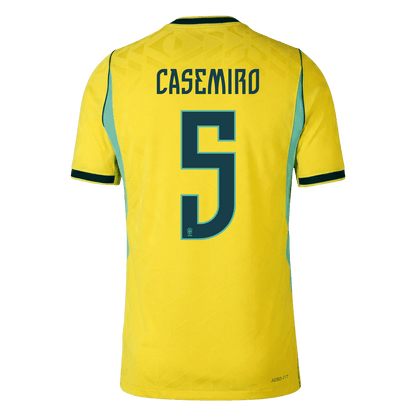 Authentic CASEMIRO #5 Brazil Home Soccer Jersey 2026