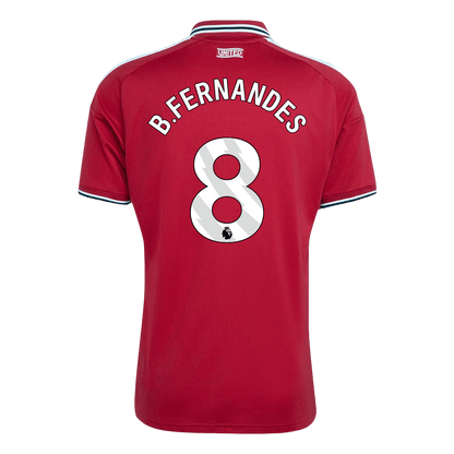 B.FERNANDES #8 Manchester United Home Football Shirt 26/27 Red