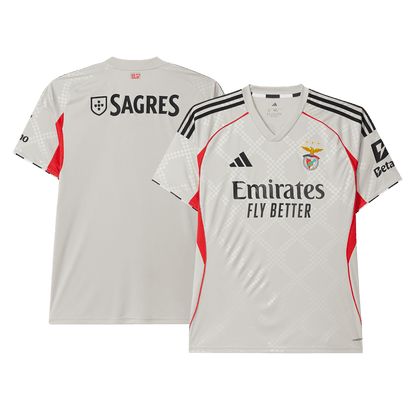 Benfica Away Soccer Jersey 2025/26 Beige