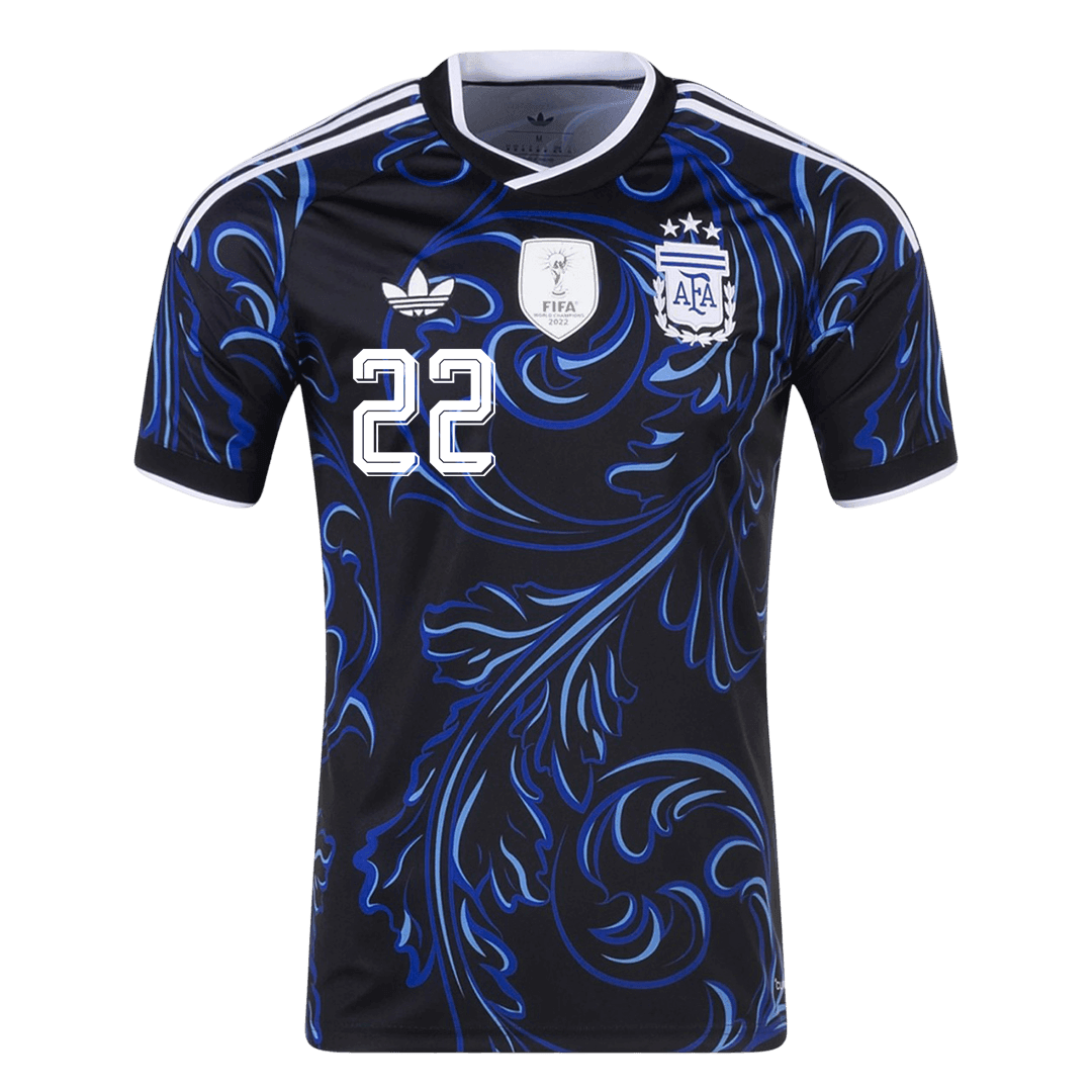 L. MARTÍNEZ #22 Argentina Away Football Shirt World Cup 2026 Black