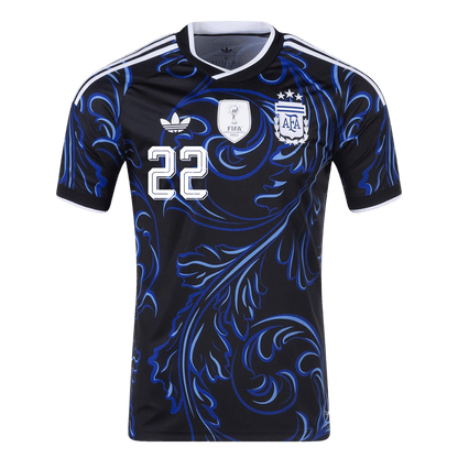 L. MARTÍNEZ #22 Argentina Away Football Shirt World Cup 2026 Black