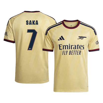 SAKA #7 Arsenal Third Soccer Jersey 2026/27 Yellow - UCL