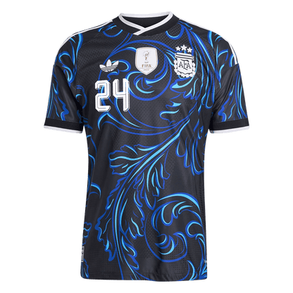 Authentic E. FERNÁNDEZ #24 Argentina Away Soccer Jersey 2026