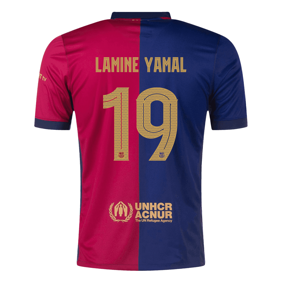 LAMINE YAMAL #19 Barcelona Home football shirt 2024/25 - UCL