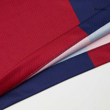 RAPHINHA #11 Barcelona Home Soccer Jersey 2024/25 Red&Blue - UCL
