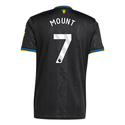 MOUNT #7 Manchester United Third Away Soccer Jersey 2025/26 Black