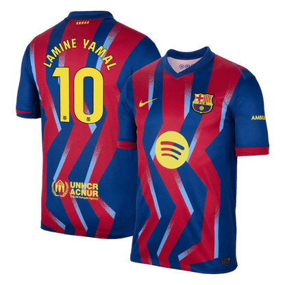 LAMINE YAMAL #10 Barcelona Fourth Away Soccer Jersey 2025/26