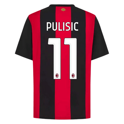 PULISIC #11 AC Milan Home Football Jersey 2026/27 Red&Black - image 3