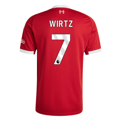 WIRTZ #7 Liverpool Home Soccer Jersey 2025/26 Red