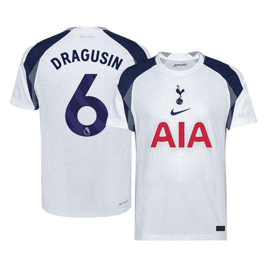 Authentic DRAGUSIN #6 Tottenham Hotspur Home Soccer Jersey 2025/26 White