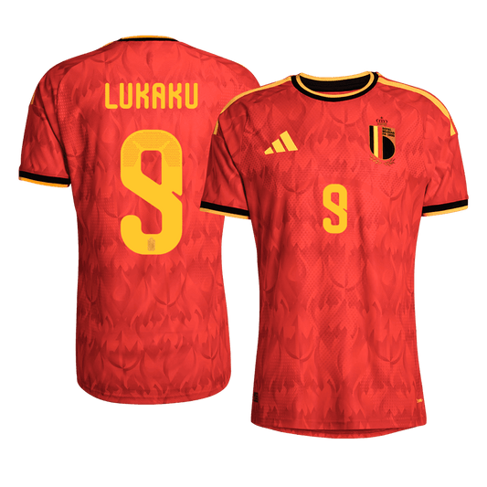 Authentic LUKAKU #9 Belgium Home Football Shirt 2026